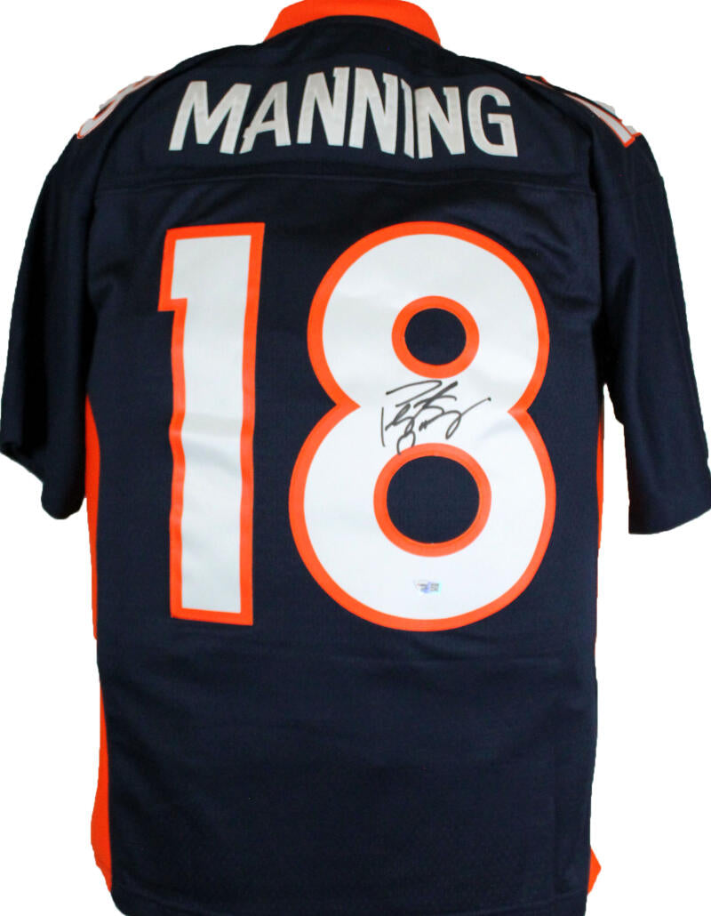 Peyton Manning Signed Denver Broncos Mitchell & Ness Player Legacy Blu –  The Jersey Source