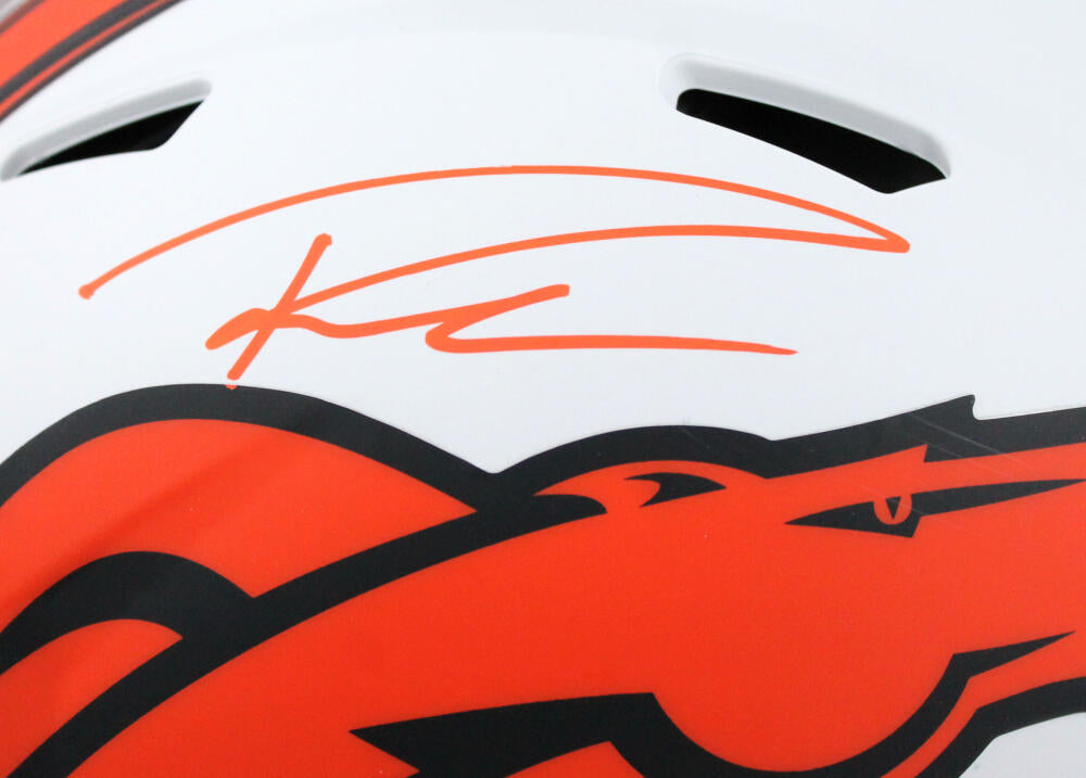 Russell Wilson Denver Broncos Autographed Riddell Lunar Eclipse Alternate  Speed Flex Authentic Helmet