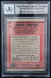 1990 Topps Disclaimer Back #469 Deion Sanders Atlanta Falcons BAS Autograph 10  Image 2