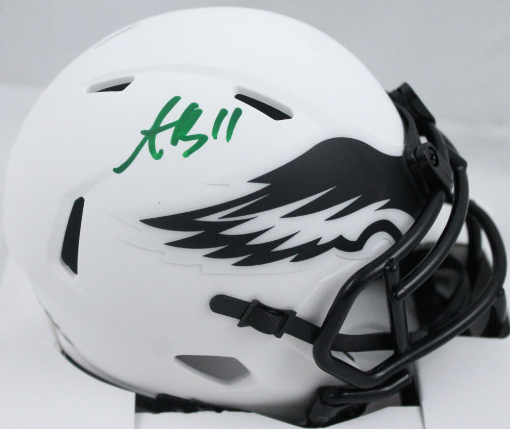 AJ Brown Philadelphia Eagles Autographed Football Mini-Helmet