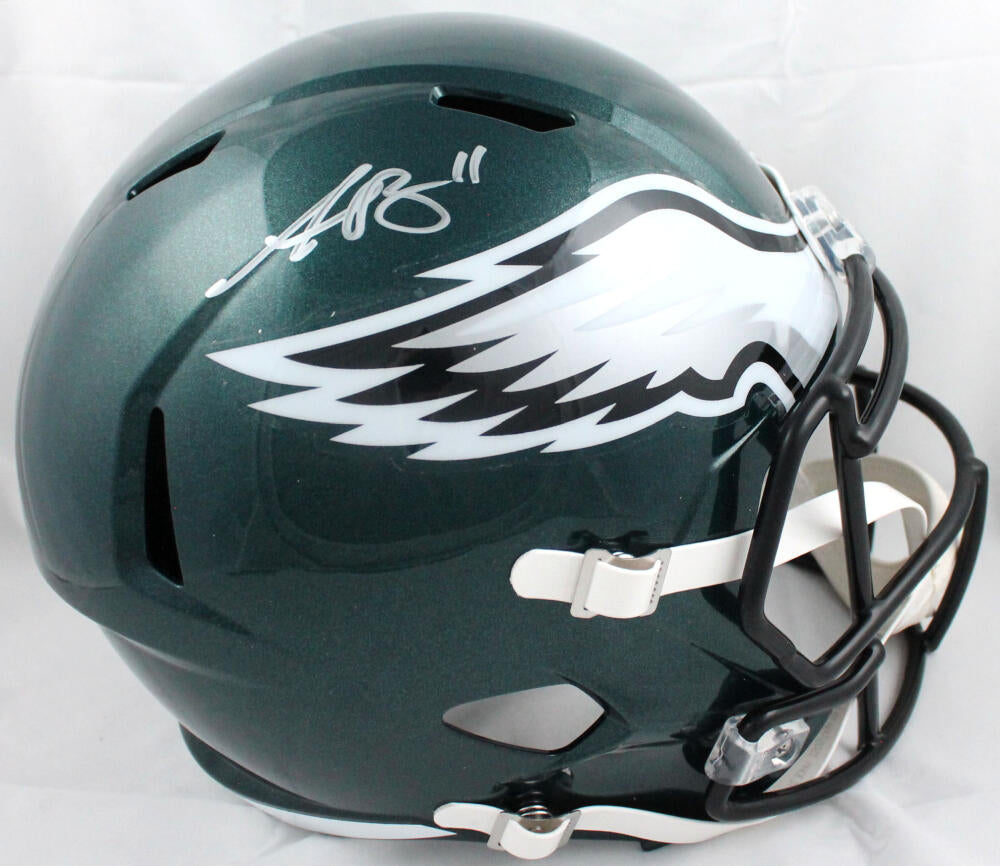 A. J. Brown Signed Eagles Eclipse Alternate Speed Mini Helmet (Beckett)