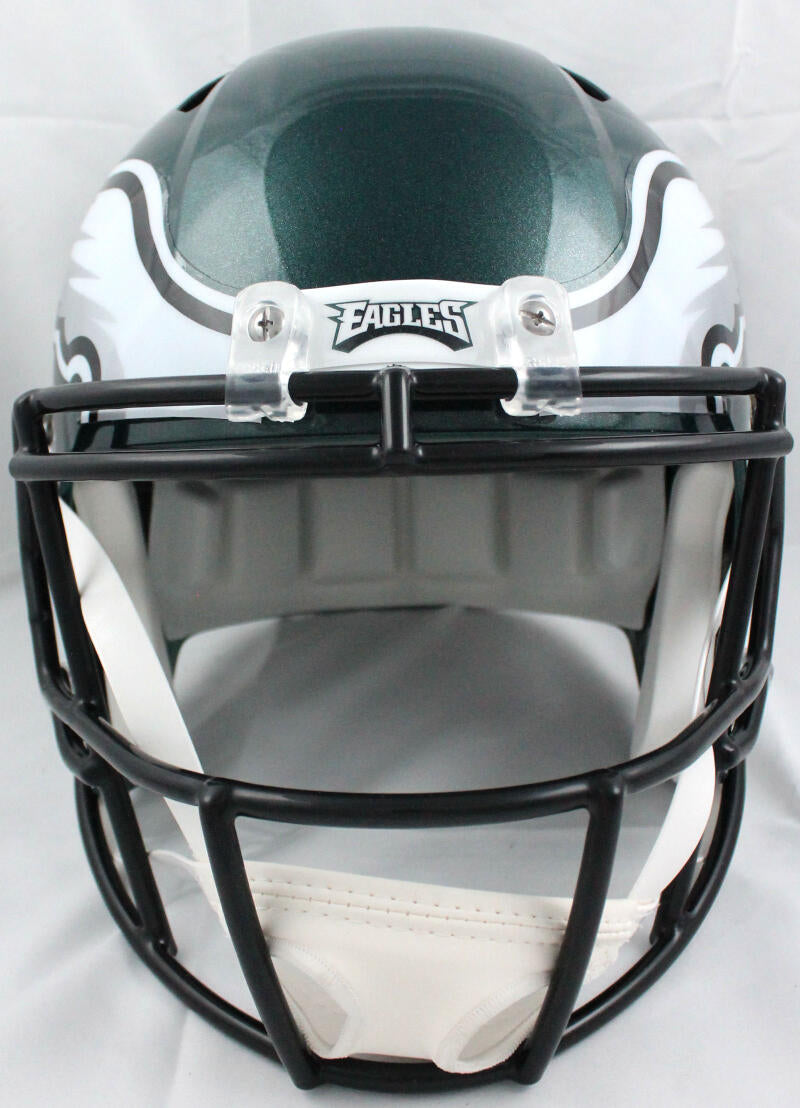 A.J. Brown Autographed Eagles F/S ALT 22 Speed Helmet-Beckett W Hologram  *Green