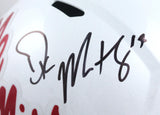 AJ Brown DK Metcalf Autographed Ole Miss Rebels F/S White Speed Helmet-Beckett W Hologram *Black Image 2
