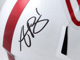 AJ Brown DK Metcalf Autographed Ole Miss Rebels F/S White Speed Helmet-Beckett W Hologram *Black Image 3