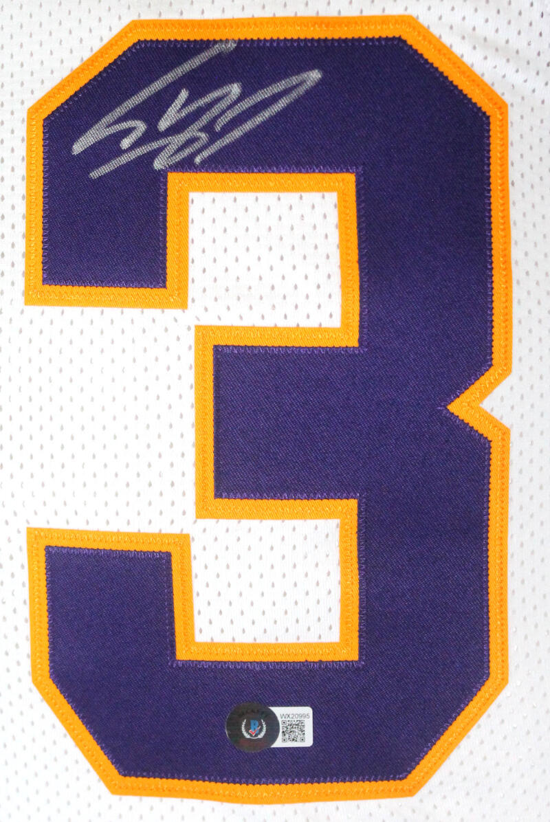 ODELL BECKHAM JR. SIGNED AUTOGRAPHED PURPLE PRO STYLE JERSEY LSU