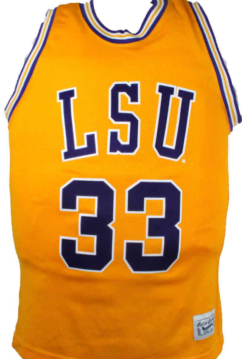 Shaquille O'Neal Autographed Gold LSU Basketball Jersey