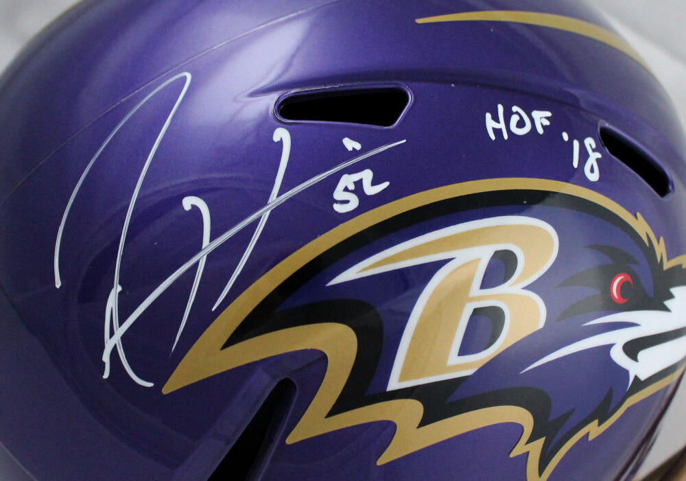Ray Lewis Signed Ravens Jersey Inscribed HOF 18 (Beckett & Lewis)