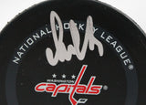 Alexander Ovechkin Autographed Washington Capitals Official Game Puck-Fanatics *Silver Image 2