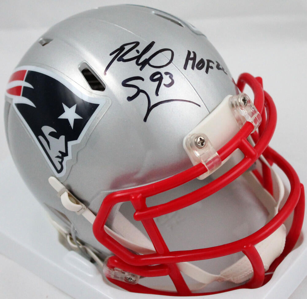 Richard Seymour Signed New England Patriots Speed Mini Helmet (Beckett –