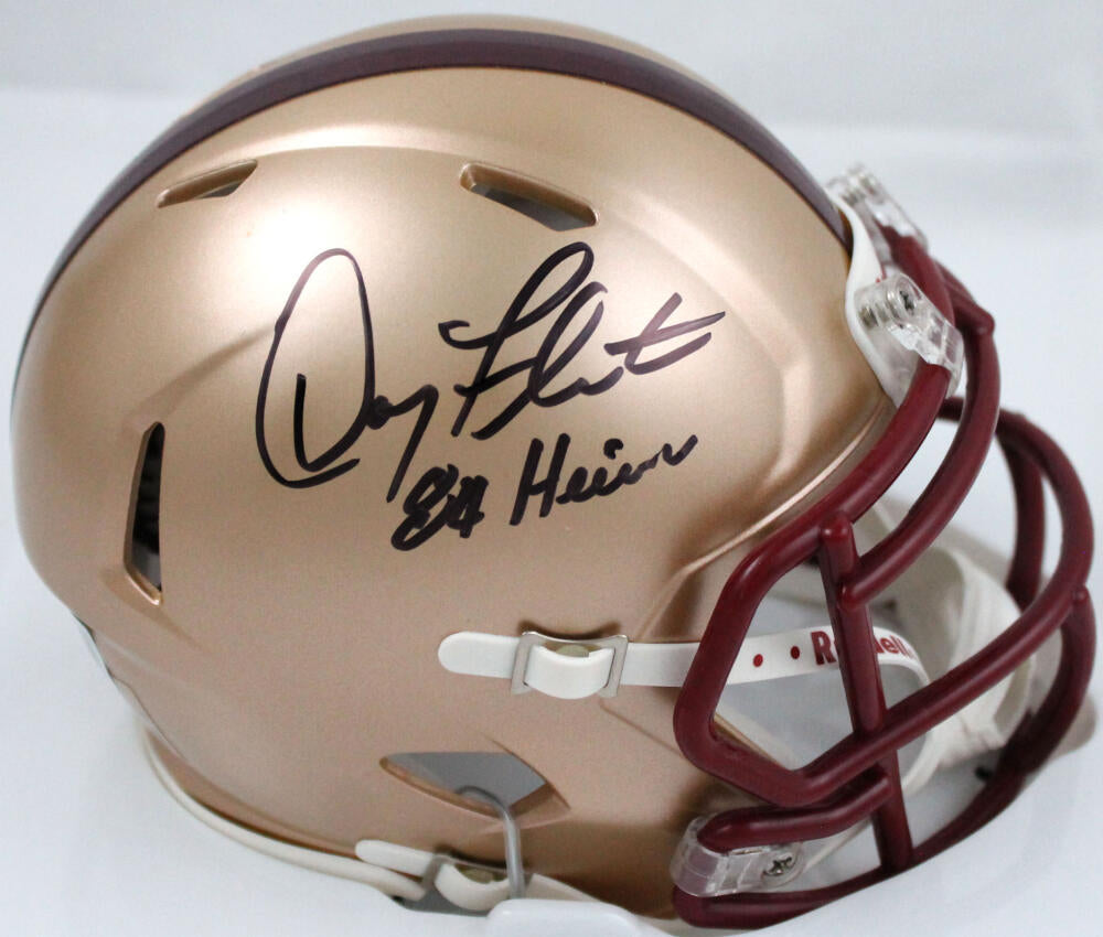 Doug Flutie Autographed Mini Helmet - Camo Speed Beckett