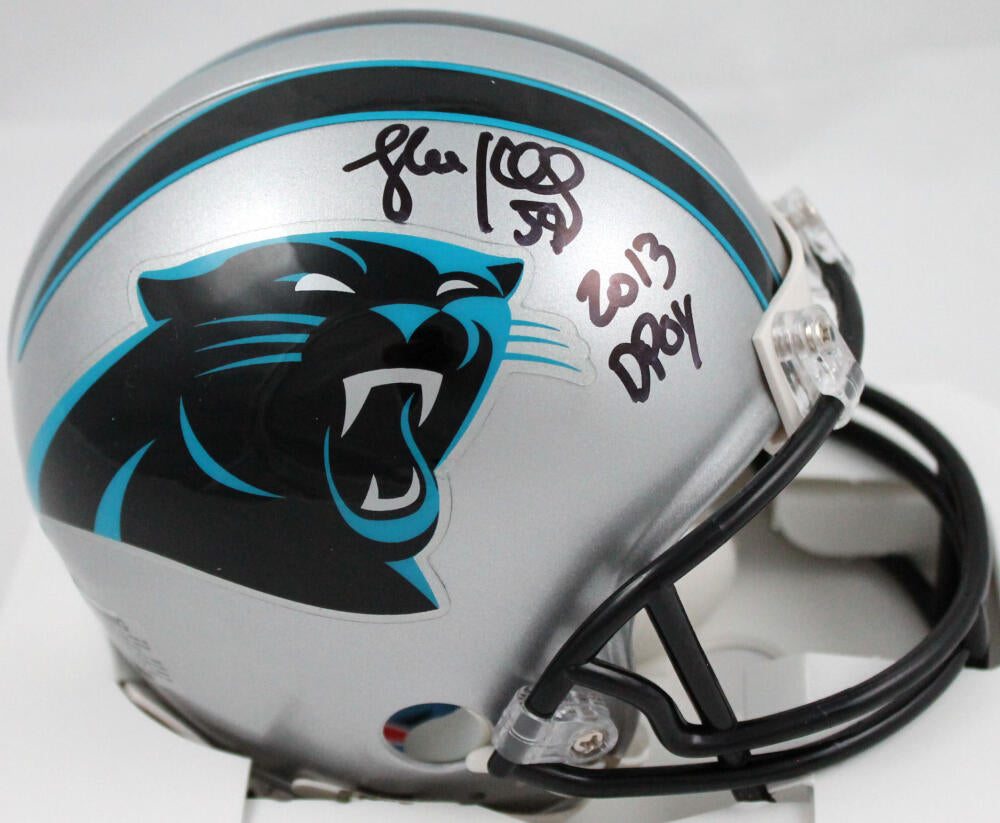 Luke Kuechly Autographed Carolina Panthers Speed Mini Helmet W/DPOY- B –  The Jersey Source