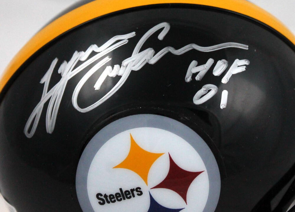 Lynn Swann Autographed Pittsburgh Steelers Logo Football w/HOF