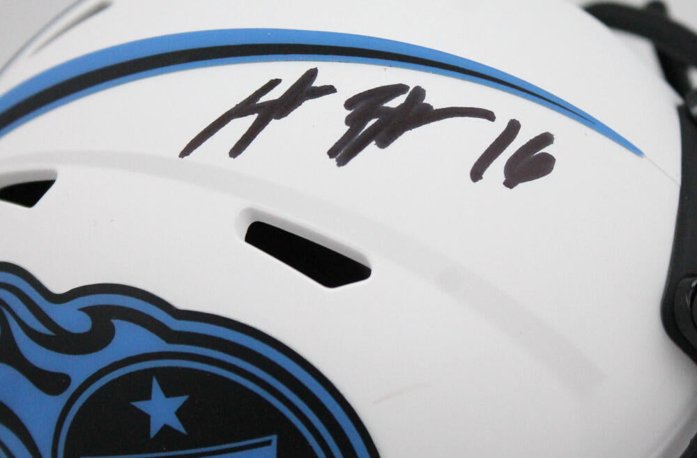 Treylon Burks Autographed Tennessee Titans Lunar Speed Mini Helmet-Bec –  The Jersey Source