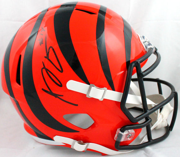 AJ Green Autographed Bengals F/S Speed Helmet-Beckett W Hologram *Black Image 1