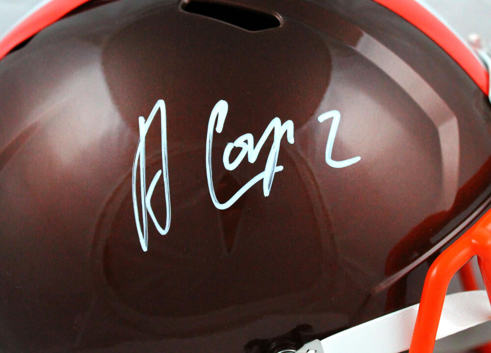 Amari Cooper Signed Cleveland Browns Flash Speed Mini Replica 