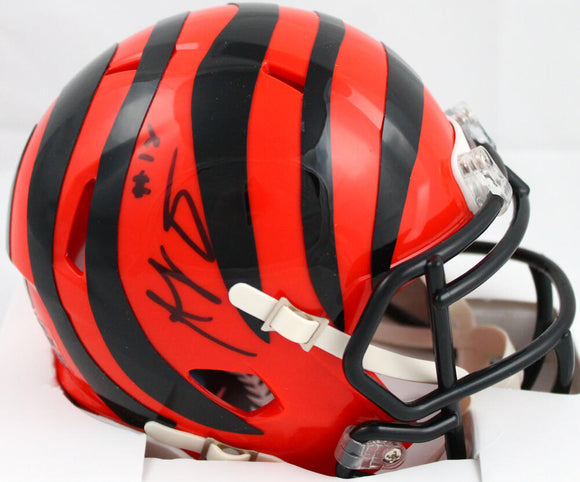 AJ Green Autographed Cincinnati Bengals Speed Mini Helmet-Beckett W Hologram *Black Image 1