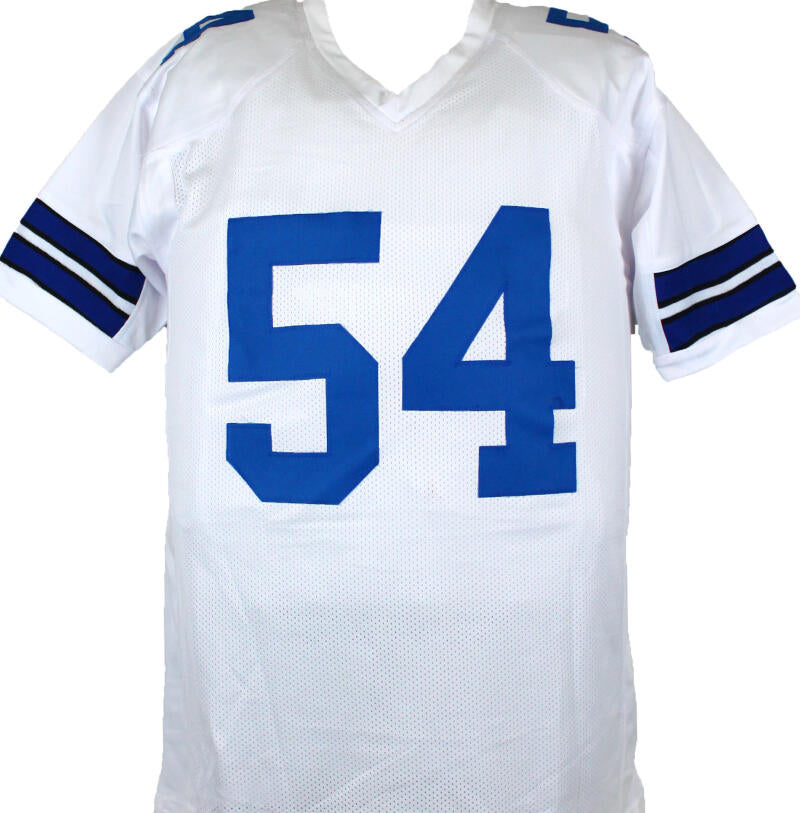 The Jersey Source Randy White Autographed White Pro Style Stat Jersey w/HOF-Prova *Silver