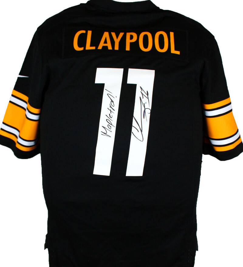 The Jersey Source Chase Claypool Signed Steelers Black Nike Game Jersey w-Mapletron-Beckett W Hologram *Black
