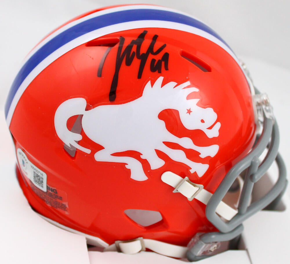 John Lynch Autographed Denver Broncos 1966 Speed Mini Helmet *Top-Beck –  The Jersey Source