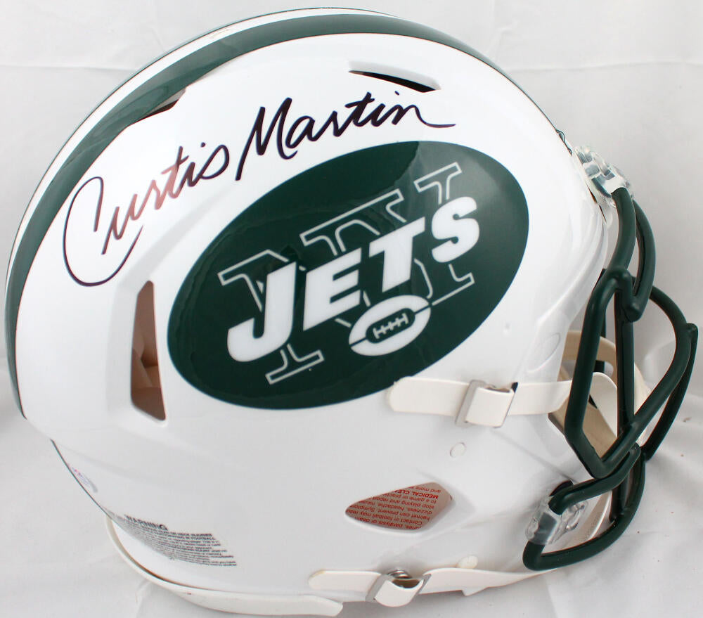 Curtis Martin Autographed New York Jets F/S 98-18 Speed Authentic Helm –  The Jersey Source