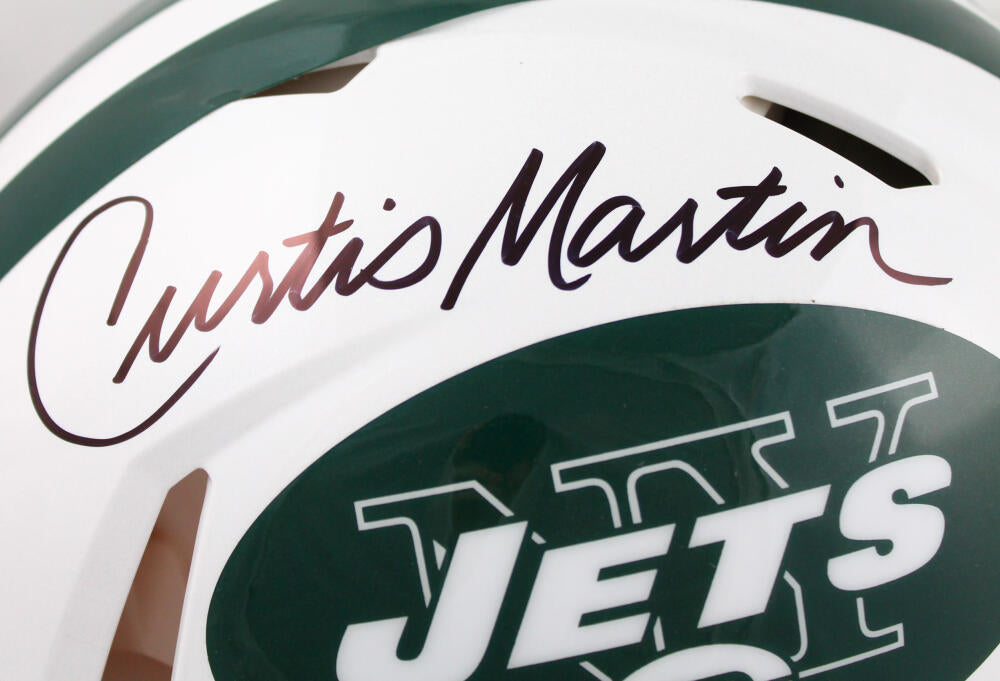 Curtis Martin Autographed New York Jets F/S Speed Authentic Helmet