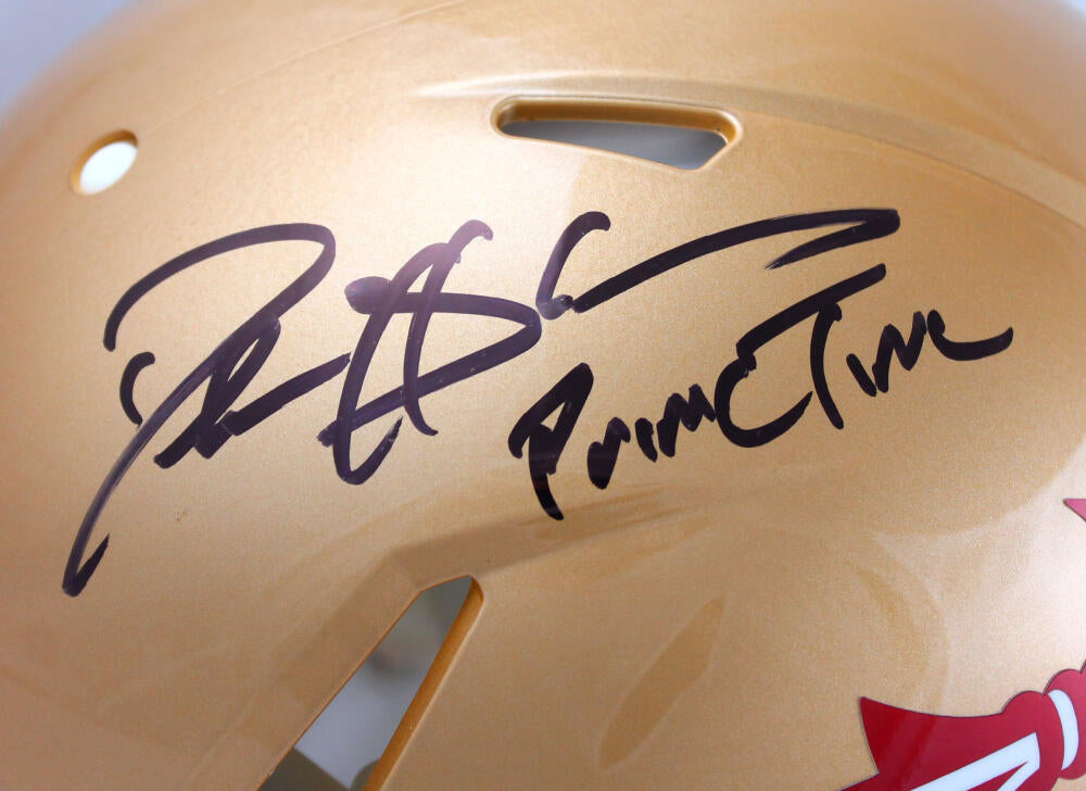 Deion Sanders Autographed FSU Florida State (Garnet #2) Custom