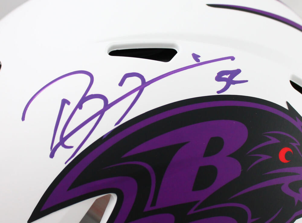 ED REED AUTOGRAPHED BALTIMORE RAVENS FS FULL SIZE HELME