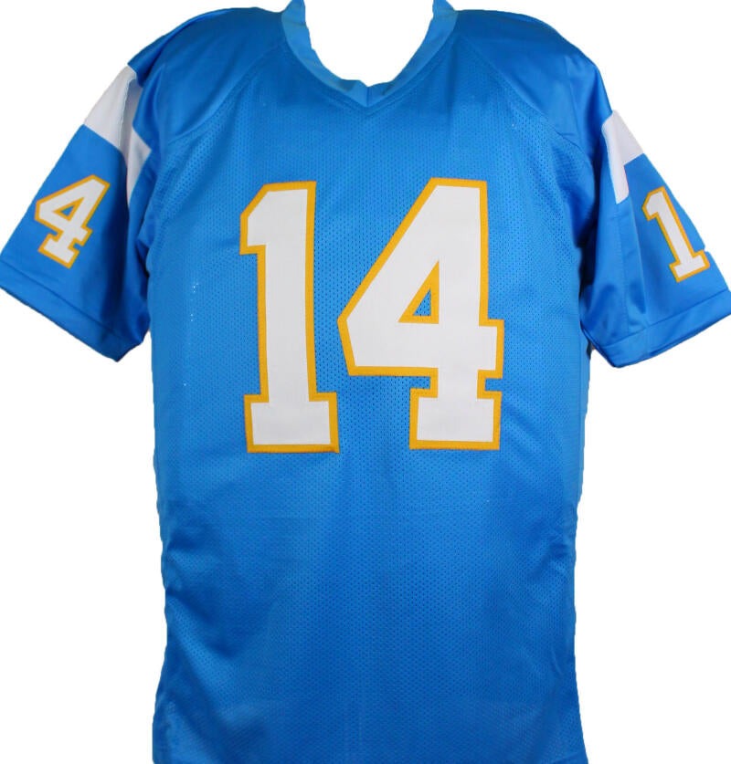 The Jersey Source Dan Fouts Autographed Light Blue Pro Style Jersey- Beckett W Hologram *Black