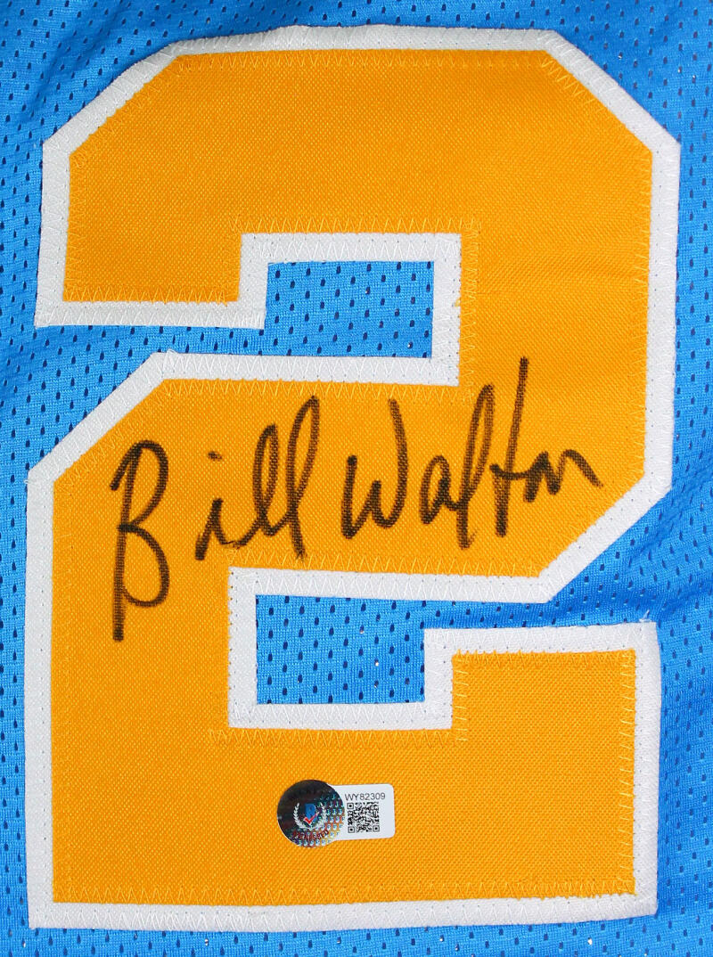 Walt Frazier Autographed Signed Blue Pro Style Jersey With HOF