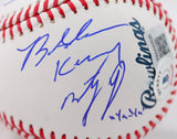 The Sandlot Autographed OML Baseball w/ 7 Actors- Beckett W Hologram *Blue Image 3