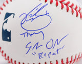 The Sandlot Autographed OML Baseball w/ 7 Actors- Beckett W Hologram *Blue Image 4