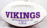 Adrian Peterson Autographed Minnesota Vikings Logo Football-Beckett W Hologram *Black Image 3