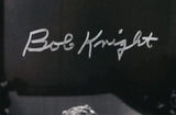 Bob Knight Autographed Indiana 16x20 B&W With Red Chair Photo- Beckett Hologram *Silver Image 2