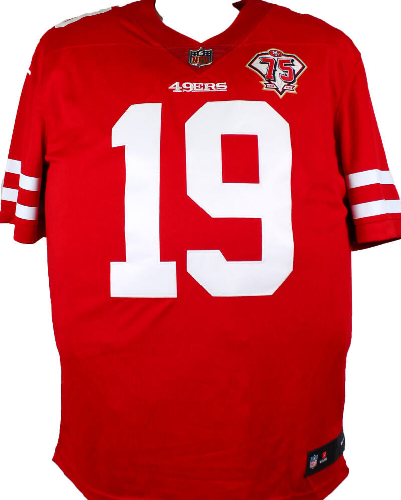 Deebo Samuel Signed San Francisco 49ers Red Nike 75th Anniversary