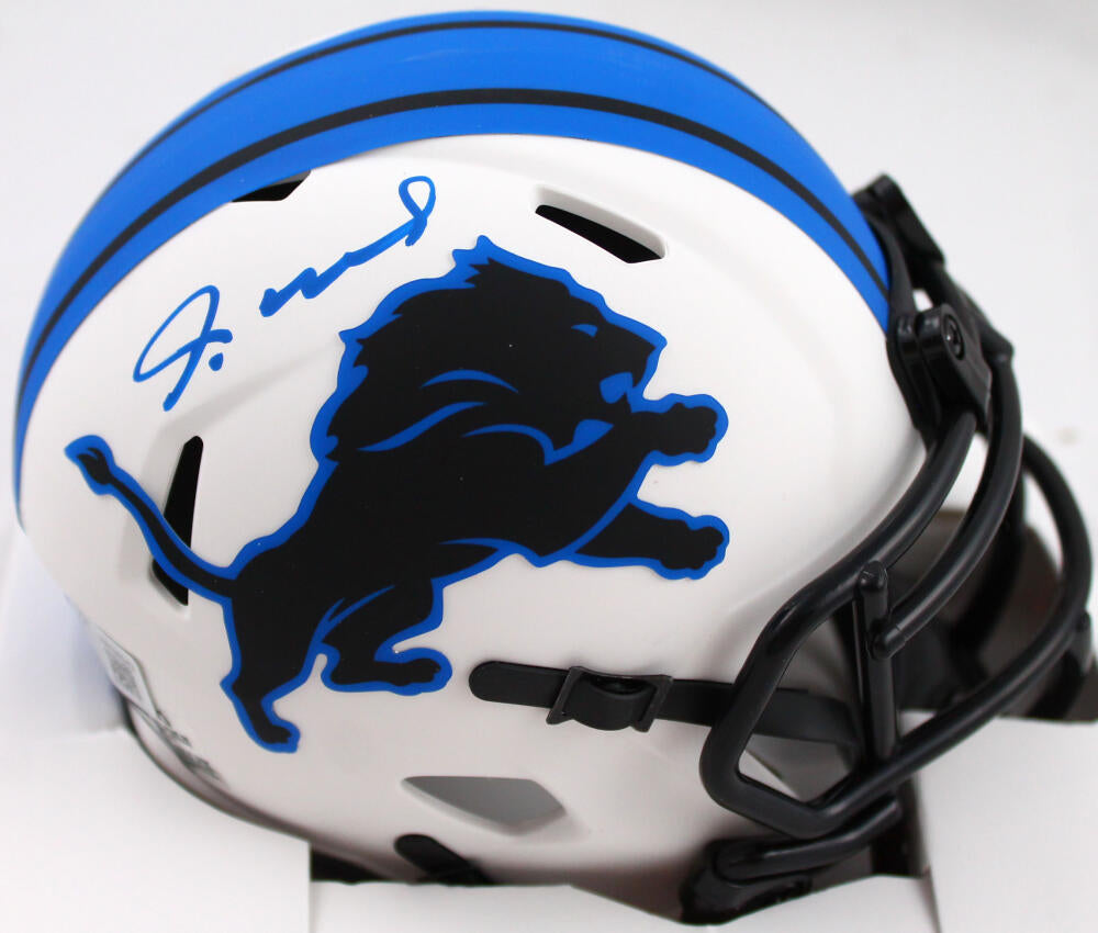 Jameson Williams Detroit Lions Autographed Riddell Speed Mini Helmet