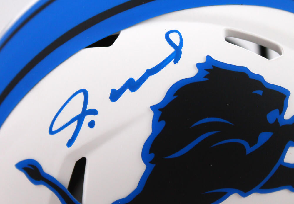 Jameson Williams Detroit Lions Autographed Riddell Speed Mini Helmet