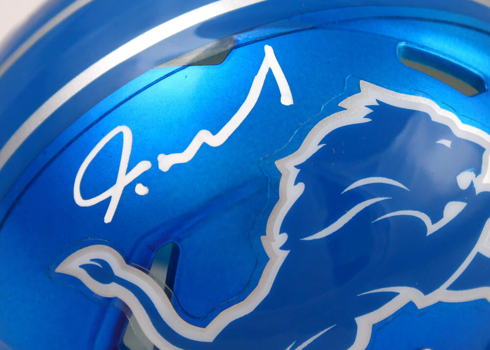 Jameson Williams Signed Detroit Lions Speed Authentic Flash NFL Helmet