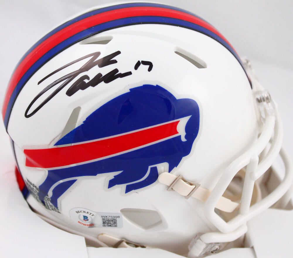 Josh Allen Autographed Buffalo Bills 2021 Mini Helmet-Beckett W