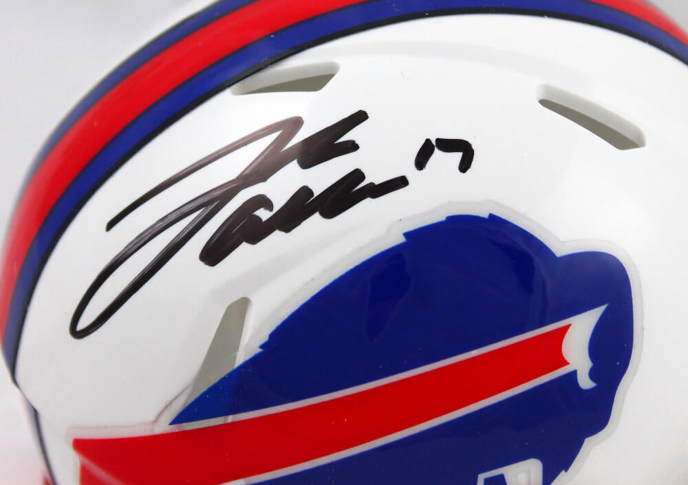 Josh Allen Autographed/Signed Buffalo Bills Camo Mini Helmet