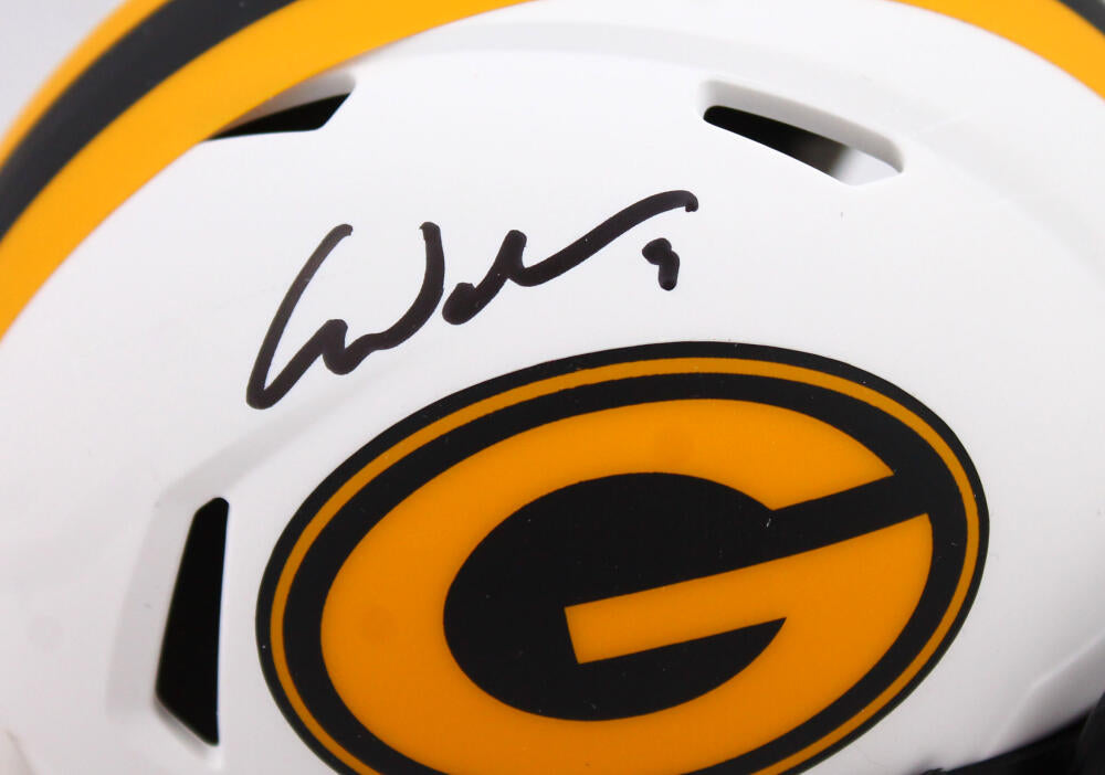 Christian Watson Autographed Green Bay Packers Lunar Speed Mini Helmet –  The Jersey Source