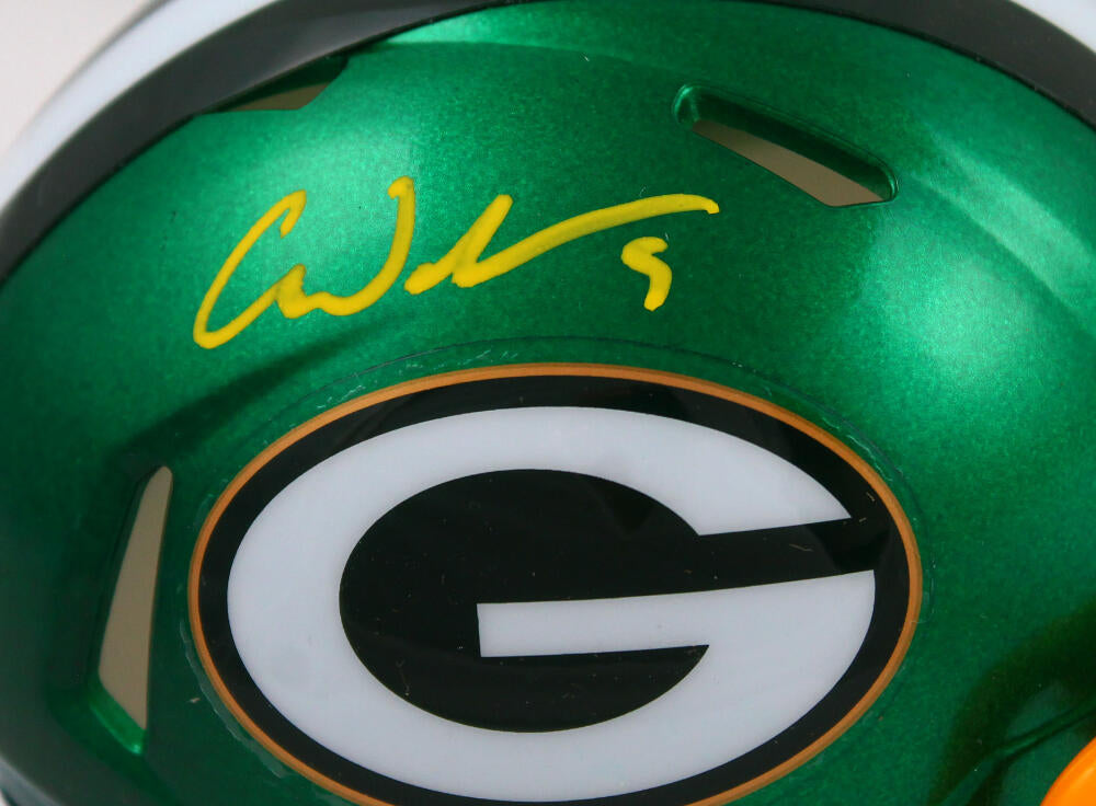 Christian Watson Autographed Green Bay Packers F/S Flash Speed Helmet- –  The Jersey Source