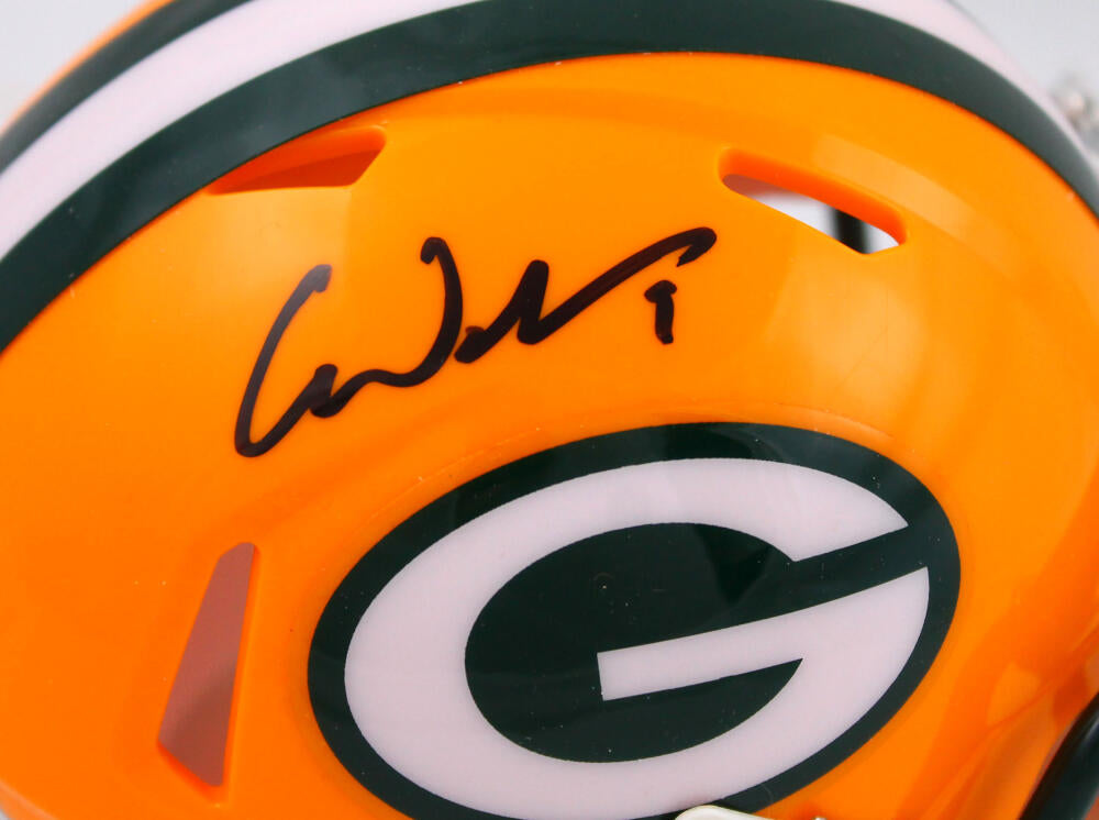 Christian Watson Autographed Green Bay Packers Lunar Speed Mini