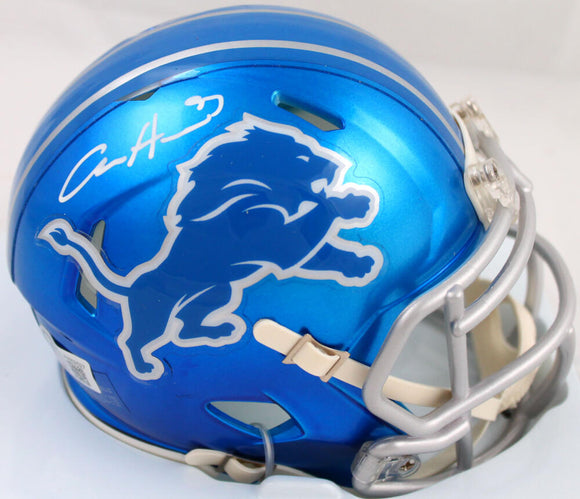 Aidan Hutchinson Autographed Detroit Lions Flash Speed Mini Helmet-Beckett W Hologram *White Image 1