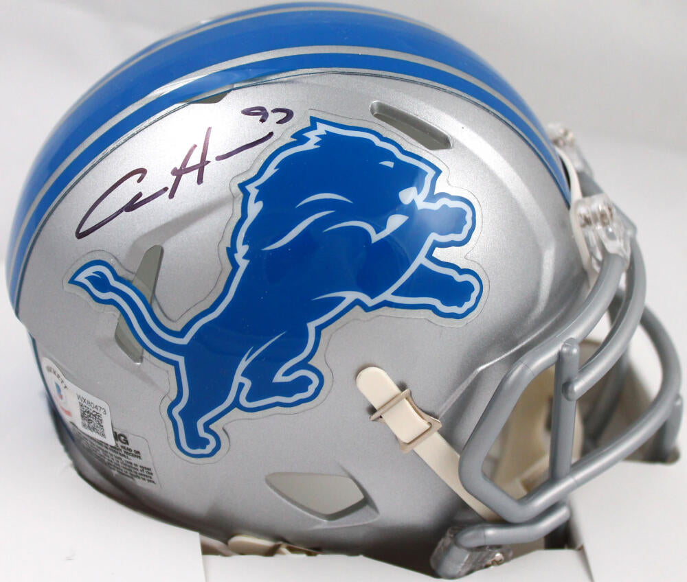 Aidan Hutchinson Detroit Lions Autographed Riddell Speed Replica Helmet