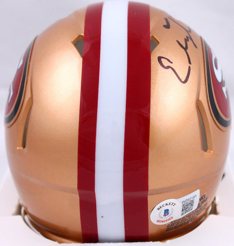 Elijah Mitchell Autographed Signed San Francisco 49Ers Speed Mini