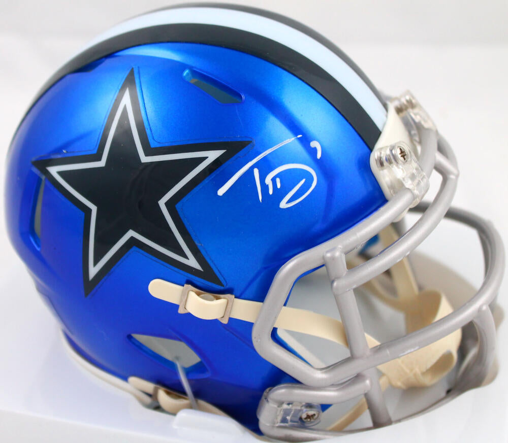 TREVON DIGGS AUTOGRAPHED DALLAS COWBOYS FLAT WHITE FULL SIZE HELMET BE –  Super Sports Center