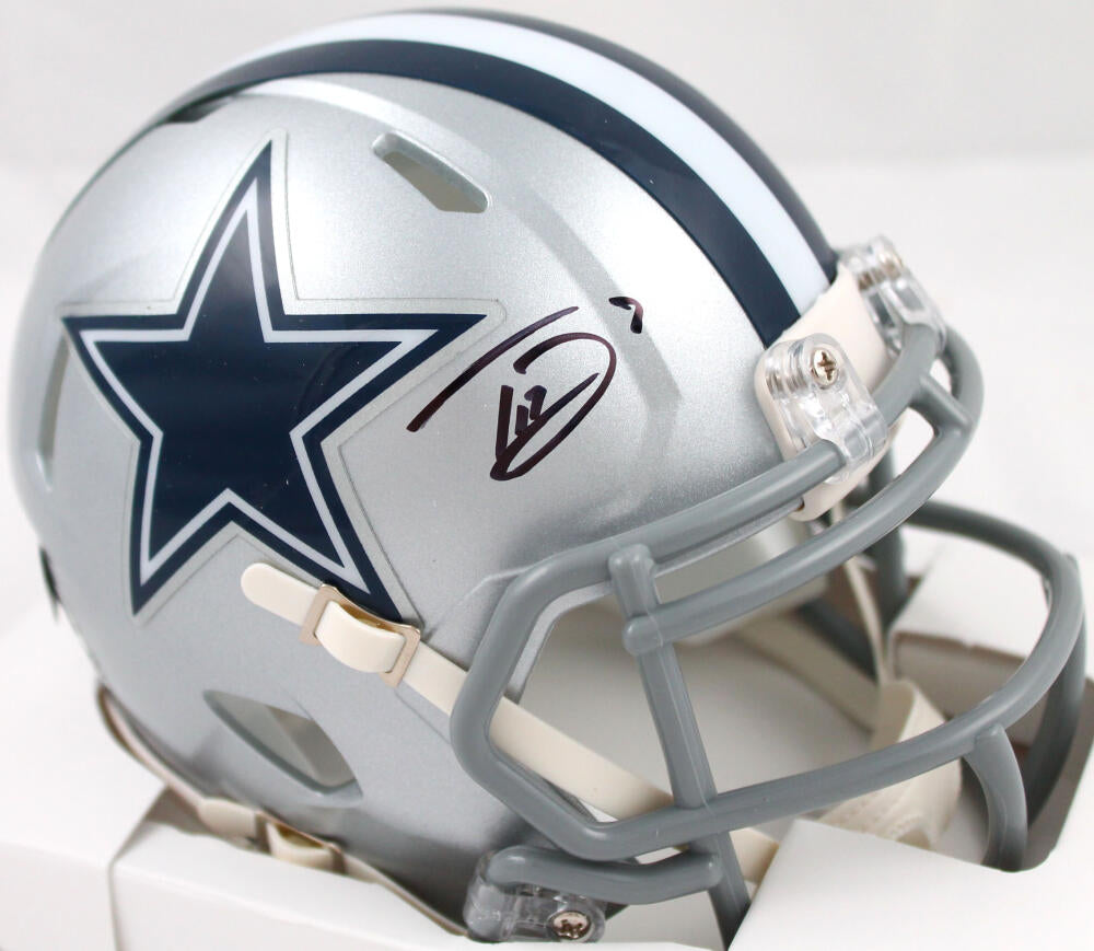 Trevon Diggs Signed Dallas Cowboys White Throwback Riddell