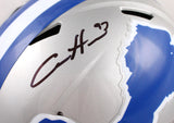 Aidan Hutchinson Autographed Detroit Lions F/S 83-02 Speed Helmet-Beckett W Hologram *Black Image 2