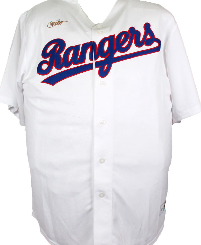 The Jersey Source Nolan Ryan Autographed Texas Rangers Nike White Jersey-AIV Hologram *Silver