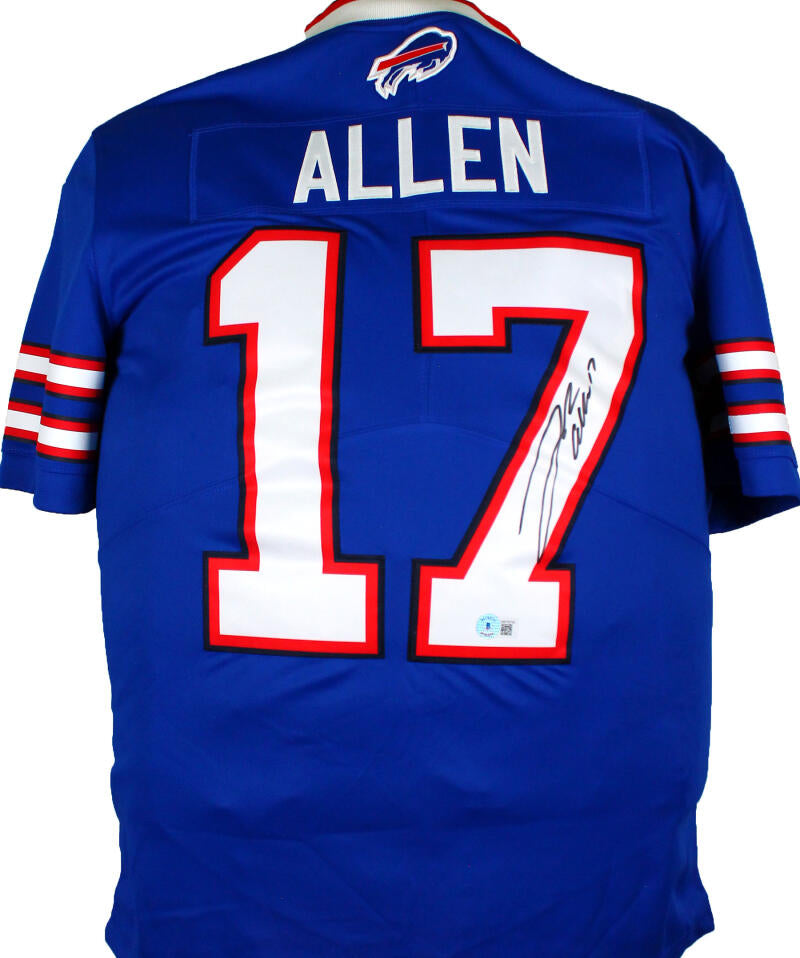 Josh Allen Buffalo Bills Signed Nike Blue Limited Jersey Beckett BAS